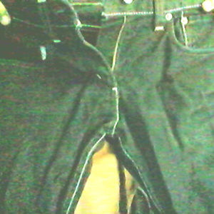 Levi's 511 Skinny Jeans Black White stitch 29x30